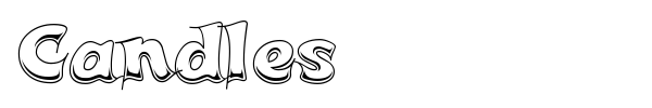 Candles font preview